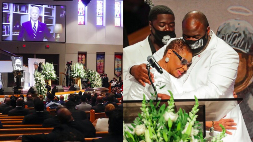 George Floyd, amici e parenti in lacrime al funerale