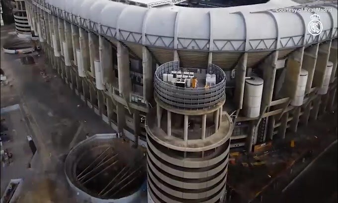 Real Madrid, i lavori allo stadio Bernabeu