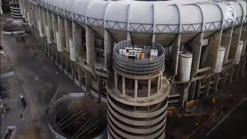 Real Madrid, i lavori allo stadio Bernabeu