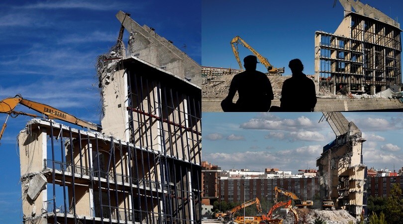 Abbattuto il Vicente Calderon, per oltre 50 anni casa dell'Atletico Madrid