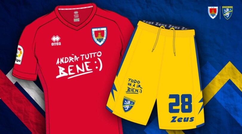 Frosinone-Numancia, via all'iniziativa "Andrà tutto bene"