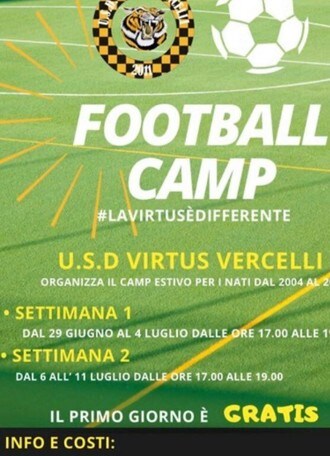 Speciale campo estivo in casa Virtus Vercelli