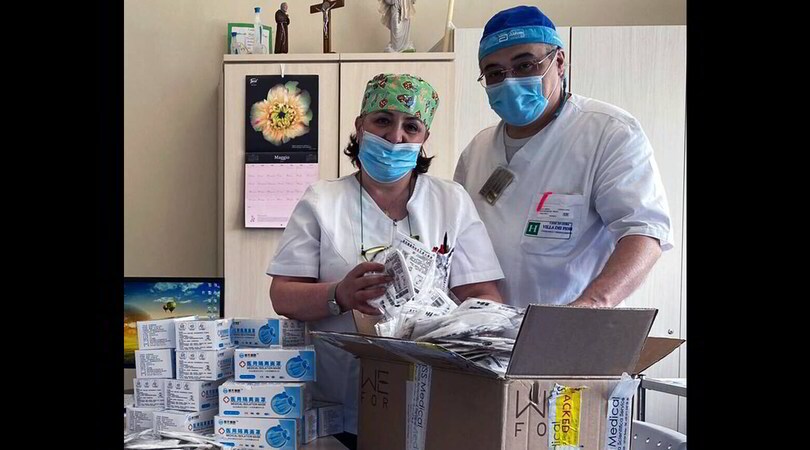 Lapo Elkann e Q36.5 ciclismo donano 1.500 mascherine all'ospedale pediatricoGaslini