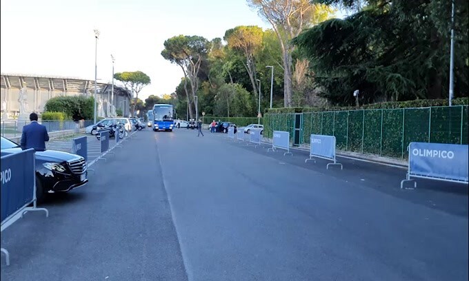 Coppa Italia, il Napoli arriva allo stadio