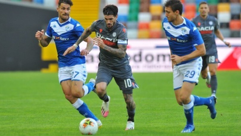 Udinese-Brescia 2-0: Teodorczyk e Samir decidono l'amichevole