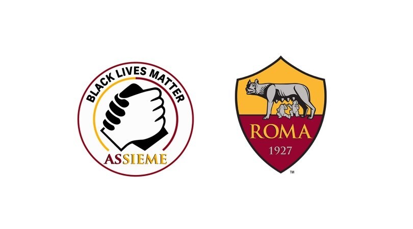 Roma, in campo con la patch "Black Lives Matters" per dire no al razzismo