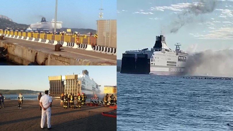 Olbia, incendio a bordo: che paura su un traghetto della Grimaldi!