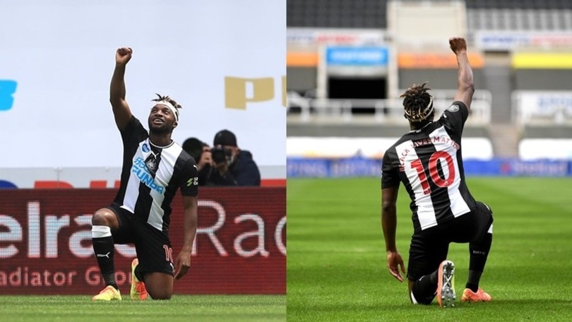 Saint-Maximin segna, poi si inginocchia per Floyd