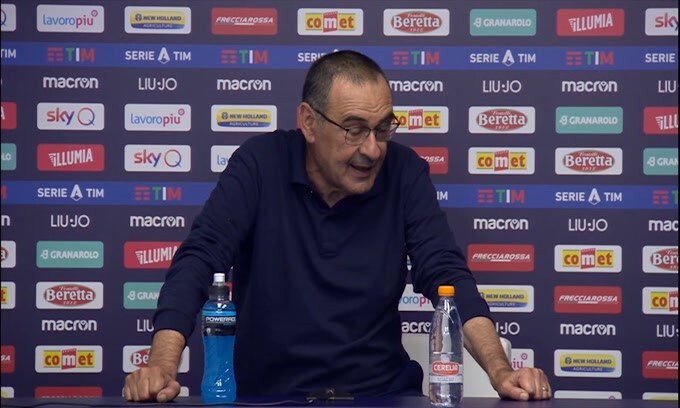 Sarri: "Il trio d'attacco? Crescita normale"