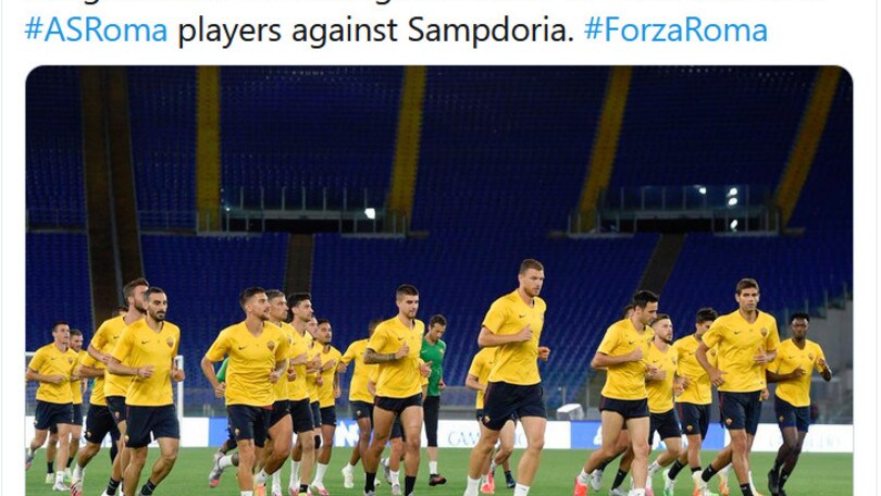 Roma: l'augurio di Pallotta in vista della Samp