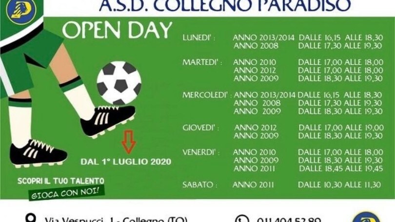 QUI COLLEGNO PARADISO - Al via con una super estate di open day