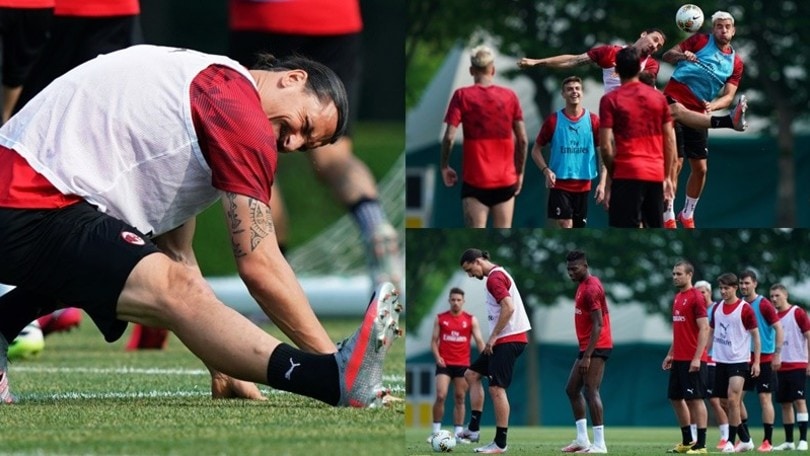 Il Milan a lezione da Ibra: è subito show in allenamento!