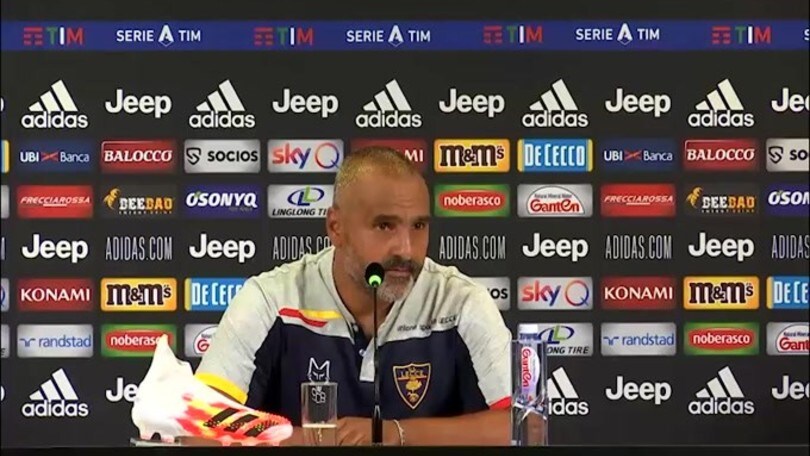 Liverani riprende il giornalista: "Espulso Lucioni, non Rispoli.."