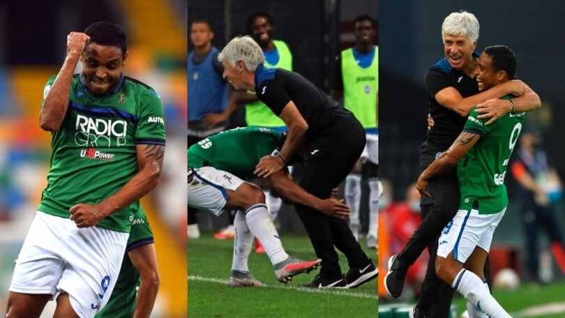 Muriel, doppietta show e festa con Gasperini