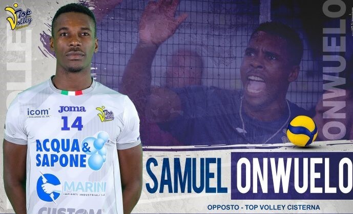 Cisterna conferma l'opposto Sam Onwuelo