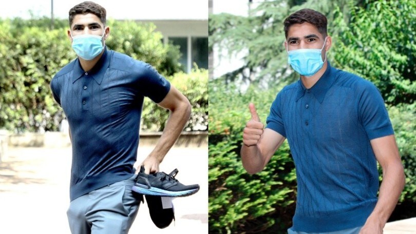 Hakimi, l'Inter lo accoglie: visite mediche e firma a Milano
