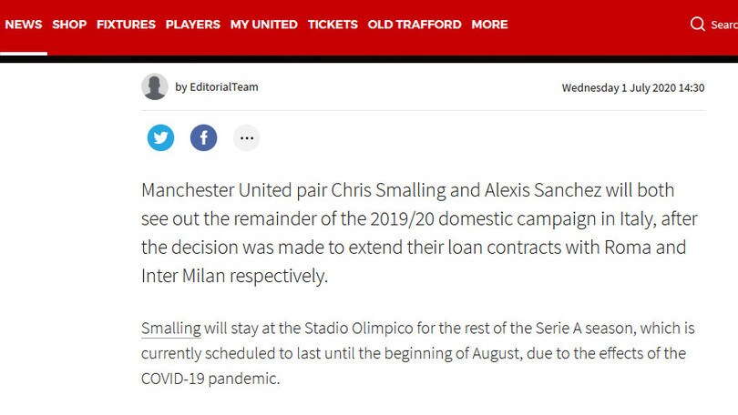 Roma, Smalling resterà solo per il campionato