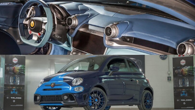 Ferrari GTC4 Lusso e Abarth 595 Competizione all'asta benefica di Lapo Elkann