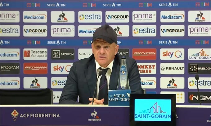 Iachini: "Dispiace per i due gravi errori individuali"
