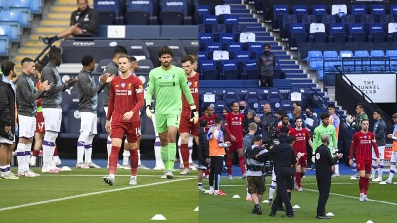 Il Manchester City dedica la 'guard of honor' al Liverpool