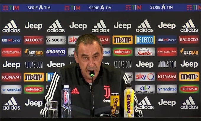 Sarri: "Chiellini in gruppo dopo il derby"