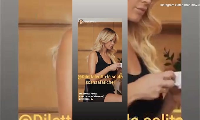 Diletta beve il caffè, ma spunta Ibra...