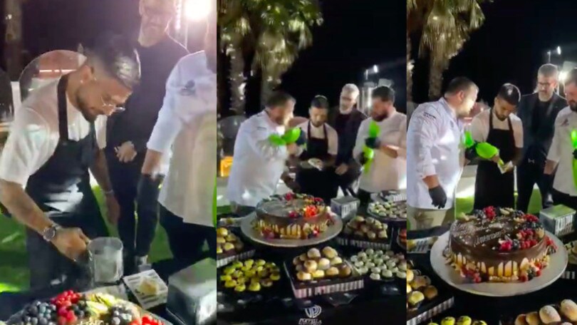 Napoli, Insigne pasticciere alla festa del suo manager