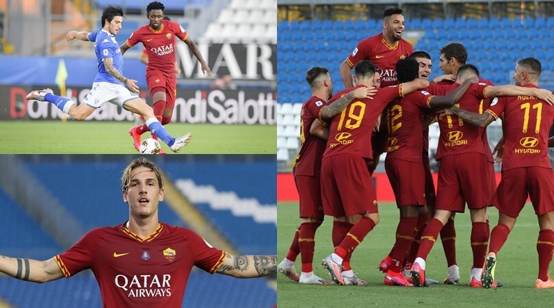 Zaniolo è tornato, Tonali non incide: la Roma dilaga a Brescia