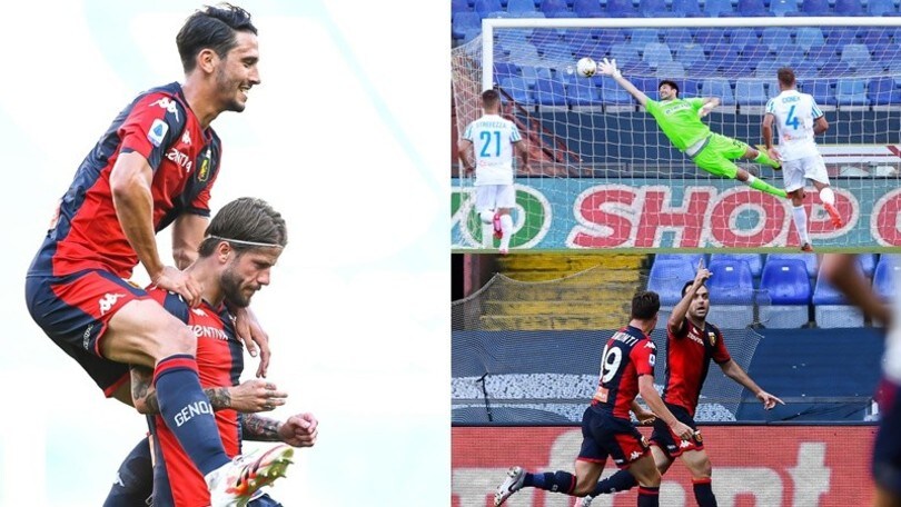 Pandev show, gioiello di Schone: il Genoa piega la Spal