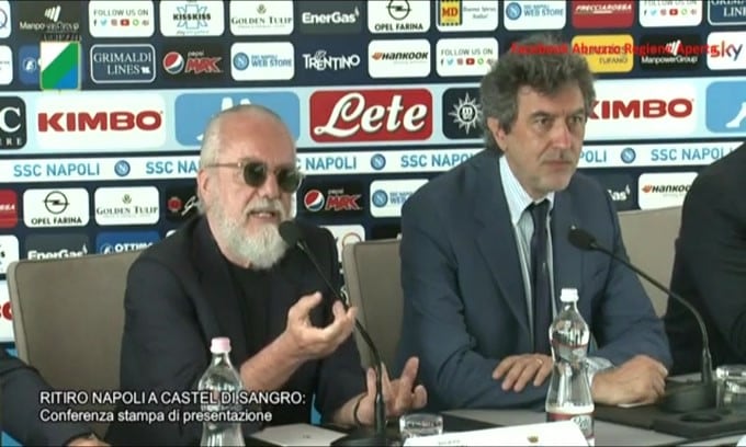 De Laurentiis: "A Castel di Sangro arriveranno 1 milione di tifosi"