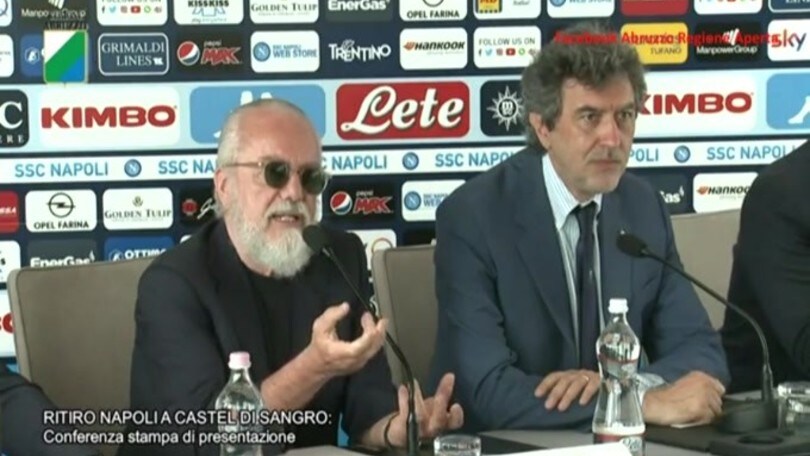 De Laurentiis: "A Castel di Sangro arriveranno 1 milione di tifosi"
