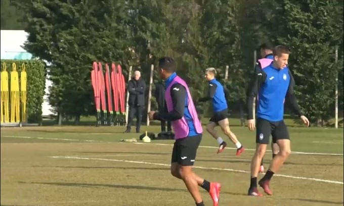 Atalanta, sorriso per Muriel: è tornato ad allenarsi