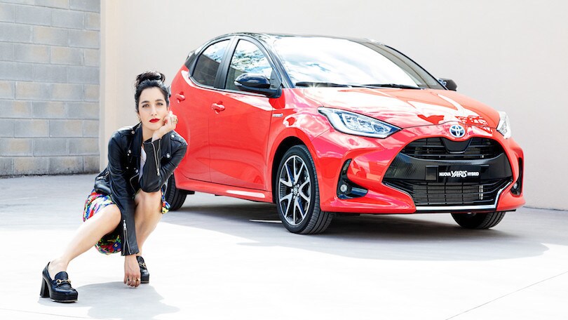 E' Levante la nuova brand ambassador della Yaris Hybrid