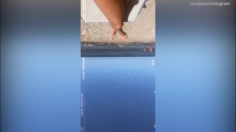 Ilary Blasi, fisico da urlo al mare!