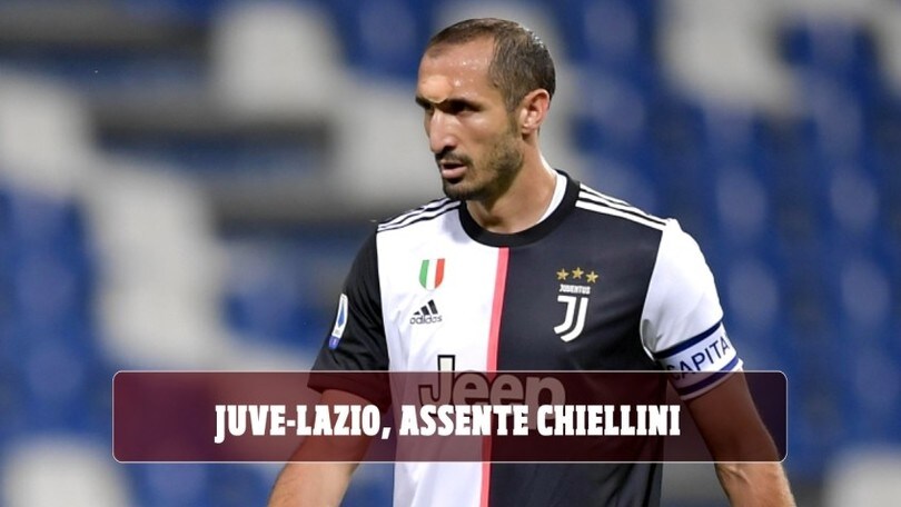 Juve-Lazio, i convocati di Sarri: assente Chiellini