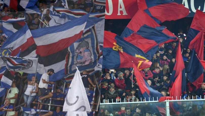 Sampdoria-Genoa, scontri in piazza tra tifosi