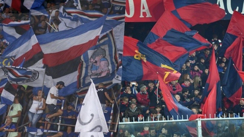 Sampdoria-Genoa, scontri in piazza tra tifosi