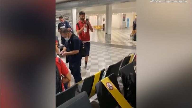 Maxi Lopez, la festa per la Serie A è sui social