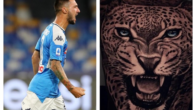 Napoli, Politano la tigre: nuovo tatuaggio su tutta la schiena