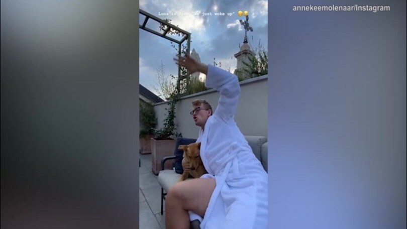 Juve, De Ligt...festa per lo Scudetto con il cane!