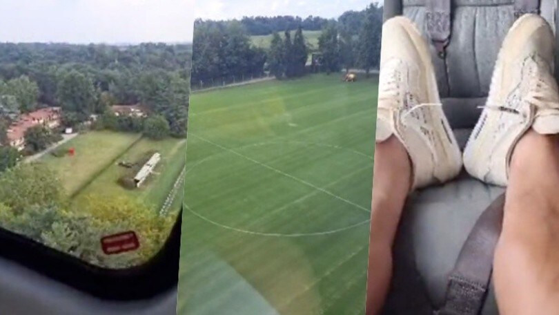 Ibrahimovic in elicottero vola sopra Milanello