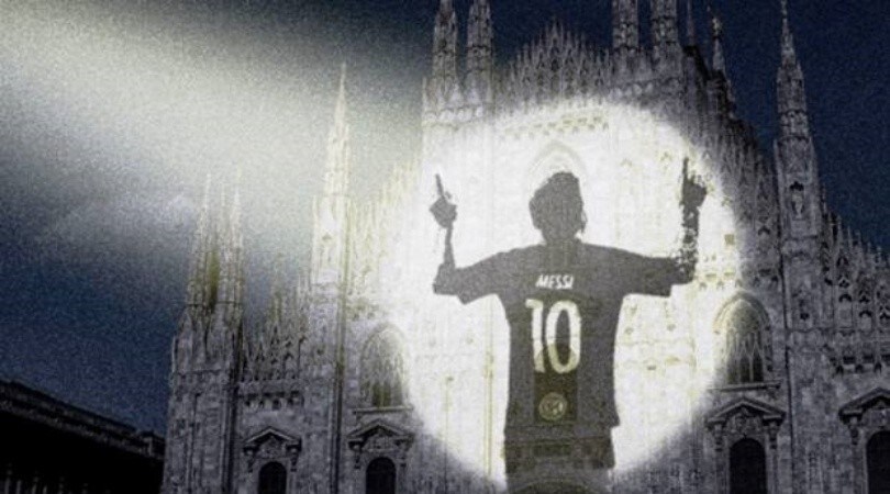 Inter, Messi proiettato sul Duomo: Suning fa sognare i tifosi