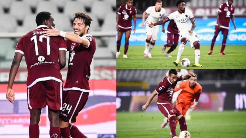 Torino-Roma è la festa del gol: prima gioia per Singo