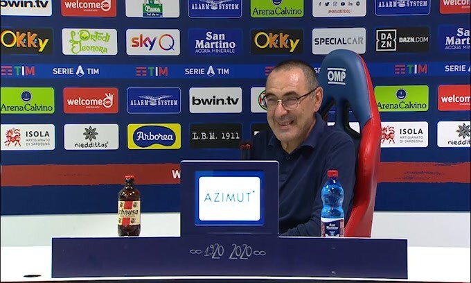 Sarri: "34 tiri e 0 gol? Significa che non abbiamo mai preso la porta"