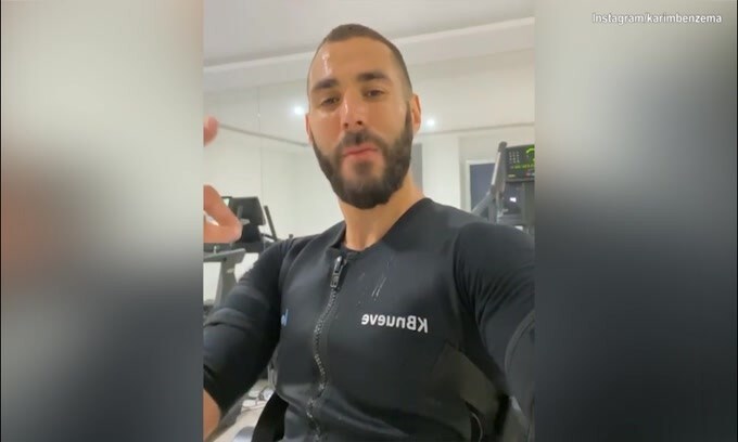 Benzema, in palestra a ritmo di Hip Hop