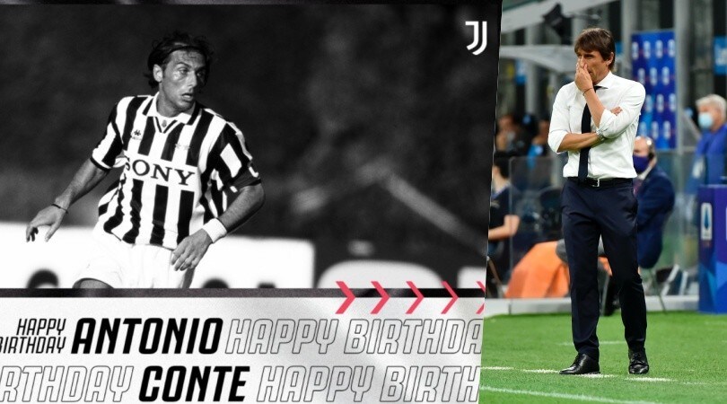 Juve, auguri ad Antonio Conte per il compleanno