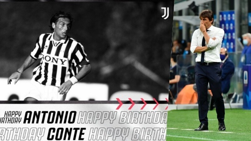 Juve, auguri ad Antonio Conte per il compleanno
