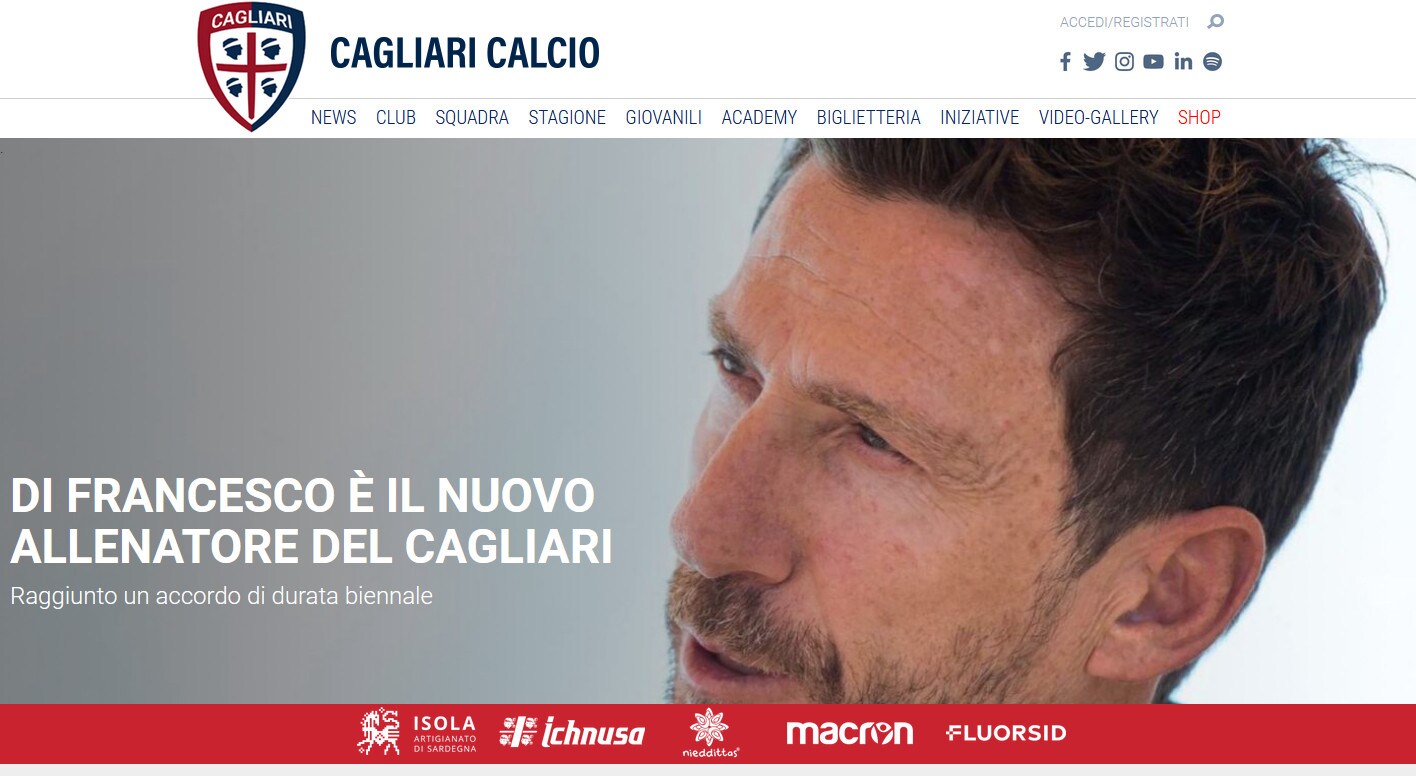 Ufficiale: Di Francesco allenerà il Cagliari