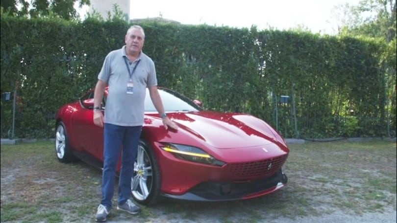 Nuova Ferrari Roma, il video della prima prova su strada