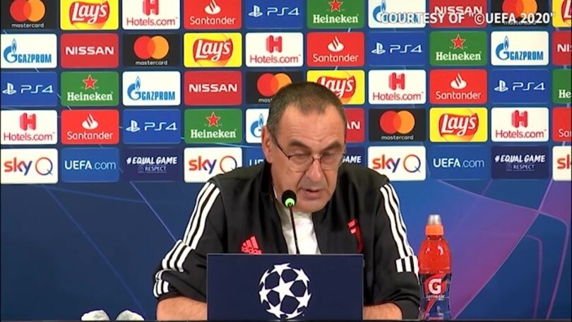 Sarri: "CR7? Ieri in allenamento ha fatto un gol di una bellezza unica"